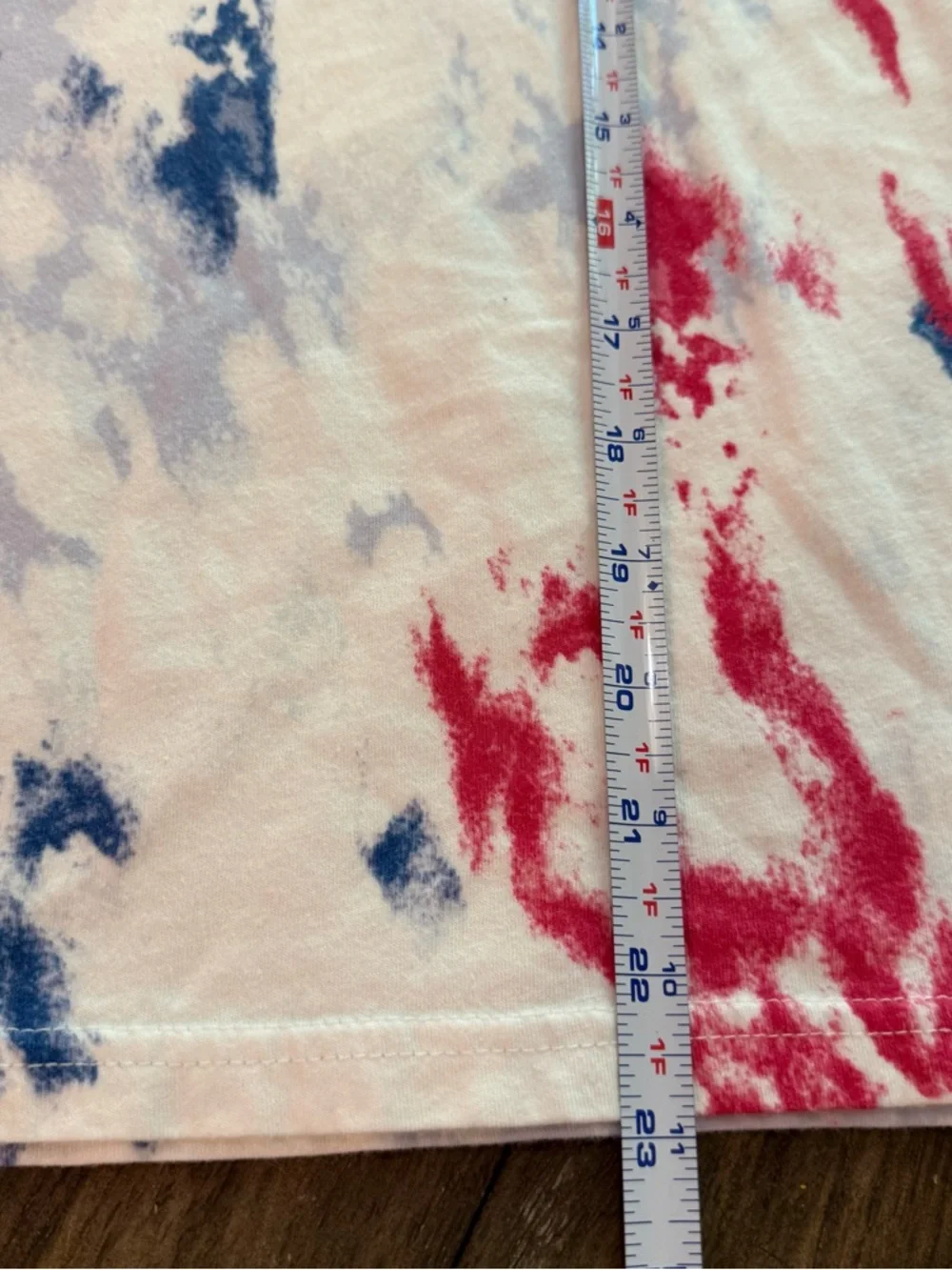 Abercrombie & Fitch‎ Kids Tie-Dye Logo Tee Red White Blue Size 13/14 Patriotic